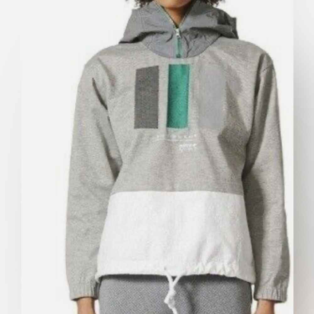 Adidas Equipment EQT‎ Reflective Pullover Windbreaker Jacket Womens Large